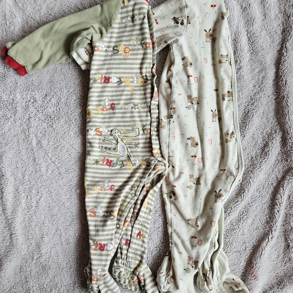 Two 2T footie pjs